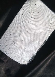 Rhinestone white fishnet Stocking