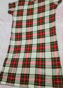Tartan Print Mini Dress