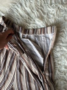 Striped Wide-Leg Pants