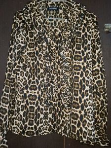 Leopard print shirt for women