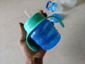 Philips Avent Blue Sippy Cup &amp; Food Feeder