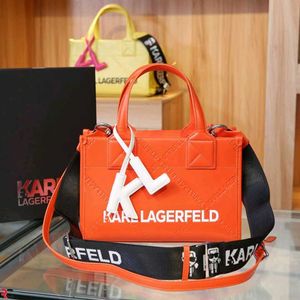 KARL LAGERFELD* *KSQUARE EMBOSSED SMALL TOTE BAG*