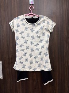 Cute Teddy Bear Pajama Set