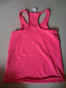 y2k hot pink gym or yoga tank top