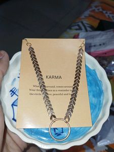 Chic Karma Necklace with Circle Pendant 🌟