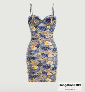 Floral Print Corset Mini Dress