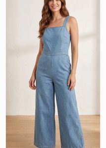 Beautiful Denim Wide leg Jumpsuit