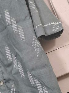 💥Grey Printed Kurta