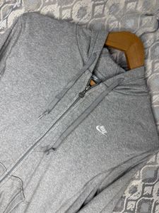 Nike Gray Full Zip Hoodie