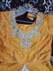 Stunning Yellow &amp; White Embroidered Lehenga Choli