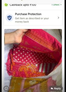 Vibrant Printed Dress Material