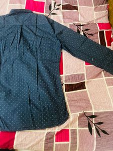 Men's Navy Full Sleeve Shirt
