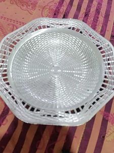 Decorative Silver Tray Basket