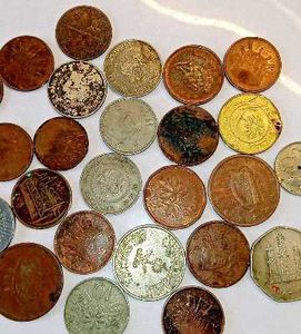 Random Foreign Coins 25 Pcs