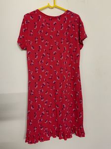 Jockey Pink Cherry Printed Sleep Dress
