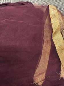 Designer Embellished Maroon Brocadeanarkali suit w