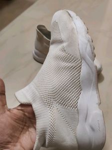 Comfortable White Slip-On Sneakers