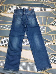 Blue Wide Leg Jeans