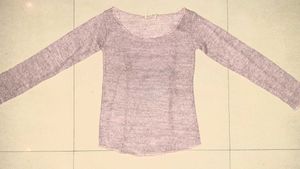 💗 RARE — Light Pink Sheer Knit Top 💗