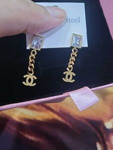 Chanel inspired Elegant Drop Earrings