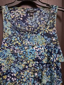Floral Ruffle Tank Top