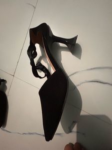 black velvet heels