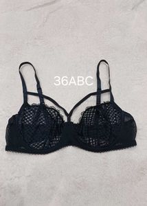Black Polka Dot Bra 36ABC