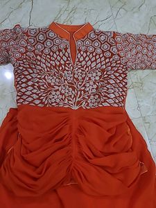 Designer Kurti Top And Pant Set For Party