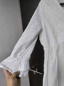 Cotton White Dress For Summers