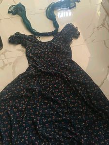 Charming Floral Dress with Dupatta