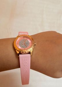 Original Esprit Women's Pink Watch NEW unused