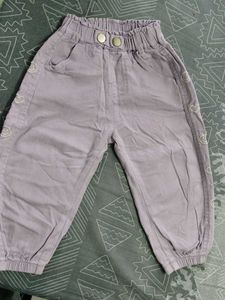 Cute Smiley Face Lavender Pants