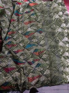 Elegant Geometric Print Saree