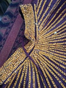 Beautiful Purple Embellished Gown