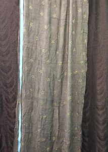 Brown Stool dupatta Rhinestone/Unique flower desig