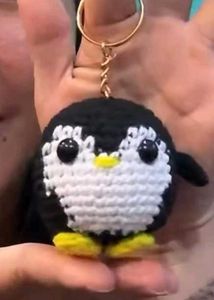 Cute Crochet Monster Keychain