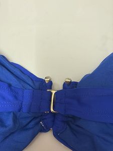 Vibrant Blue Strapless Bikini Top