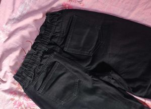 Black Wide Leg Cargo Pants
