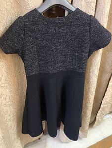 Sparkly Black Fit &amp; Flare Dress