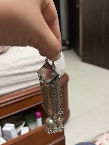 Mirror Jhumka Earrings