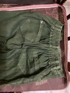 Stylish Green Denim Jeans