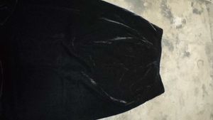Elegant Black Velvet Gown
