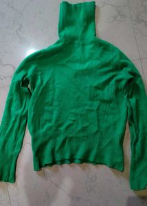 Green Turtleneck Sweater