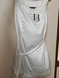 New Elegant white embellished Beaded Top