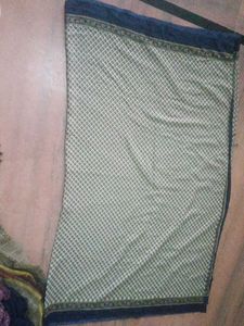 Elegant Green & Blue Saree