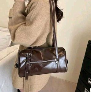 Stylish Dark Brown Shoulder Bag