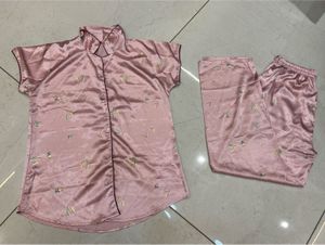 Silky Pink Pajama Set