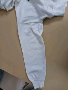 White Zip-Up Hoodie
