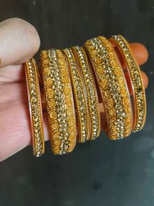 set of 2 Sparkling Rhinestone Bangles