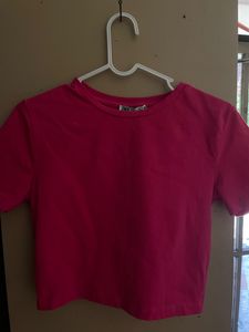 Zara Small  Pink Coloured Crop Top